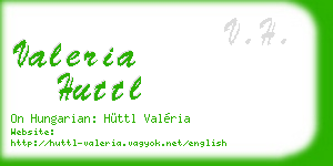 valeria huttl business card